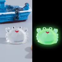 Simulation Little Crab Mini Fish Bowl Landscaping Micro Landscape Decoration Decoration Luminous Resin Accessories DIY Ornament Wholesale sku image 2