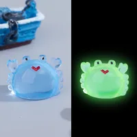 Simulation Little Crab Mini Fish Bowl Landscaping Micro Landscape Decoration Decoration Luminous Resin Accessories DIY Ornament Wholesale sku image 4