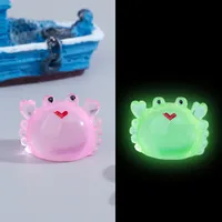Simulation Little Crab Mini Fish Bowl Landscaping Micro Landscape Decoration Decoration Luminous Resin Accessories DIY Ornament Wholesale sku image 6