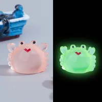 Simulation Little Crab Mini Fish Bowl Landscaping Micro Landscape Decoration Decoration Luminous Resin Accessories DIY Ornament Wholesale sku image 7