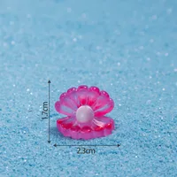 Luminous Pearl Shell Resin Crafts Hot Sale Car Desktop Small Pendent Decoration Micro Landscape DIY Accessories sku image 2