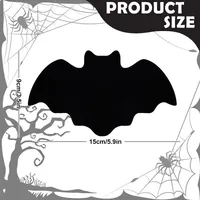 Felt Bat Placemat Halloween Table Mat Black Bat Non-Slip Heat Resistant Tableware Mat Party Dining-Table Decoration Supplies sku image 1