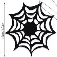 Felt Bat Placemat Halloween Table Mat Black Bat Non-Slip Heat Resistant Tableware Mat Party Dining-Table Decoration Supplies sku image 3