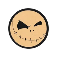 Halloween Ghost Festival Pumpkin Felt Coaster Spider Web Skull Wooden Carved Heat Insulation Decorative Coaster sku image 10