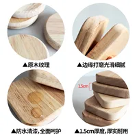 Wooden Teacup Mat Coffee Cup Mug Heat Proof Mat Coaster main image 4