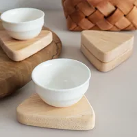 Wooden Teacup Mat Coffee Cup Mug Heat Proof Mat Coaster sku image 2