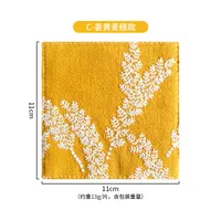 INS Style Cotton Linen Coaster Embroidered Fabric Tea Table Coaster Thickening Heat Insulation Pad Coffee Cup Mat sku image 3