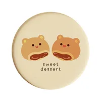Cartoon Office Coffee Cup Mat Desktop Storage Pad Round Water Cup Mat Diatom Mud Absorbent Pad Quick-Drying Table Top sku image 16
