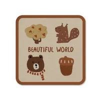 Cartoon Office Coffee Cup Mat Desktop Storage Pad Round Water Cup Mat Diatom Mud Absorbent Pad Quick-Drying Table Top sku image 21
