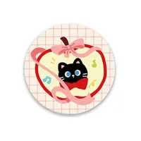 Cartoon Office Coffee Cup Mat Desktop Storage Pad Round Water Cup Mat Diatom Mud Absorbent Pad Quick-Drying Table Top sku image 44