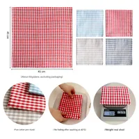 Fabric Napkin Factory In Stock Kitchen Napkin Wholesale Household Plaid Napkin Cotton Square Napkin Cloth Tea Towel main image 4