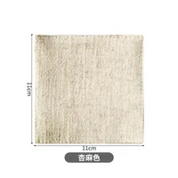 Teacup Mat Fabric Linen Heat Proof Mat Tea Art Coaster Plain Fabric Home Tea Ceremony Heat Proof Mat sku image 1