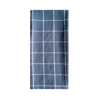 Simple Cotton Yarn-Dyed Kitchen Napkin Blue Series Household Napkin Tea Towel sku image 3