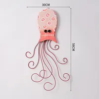 Mediterranean Style Wall Decorations Children's Room Creative Iron Wall Decoration Wall Pendant Octopus Jellyfish Three-Dimensional Wall Decoration sku image 1