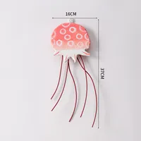 Mediterranean Style Wall Decorations Children's Room Creative Iron Wall Decoration Wall Pendant Octopus Jellyfish Three-Dimensional Wall Decoration sku image 2
