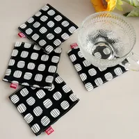 Cup Mat New Fabric Coaster Double-Layer Mug Mat Teacup Mat Heat Insulation Coaster sku image 5