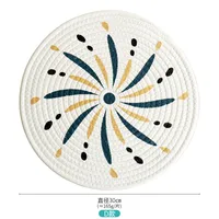 Printing Heat Proof Mat In Stock Sale New Printing Cotton String Heat Proof Mat Placemat Plate Mat Coaster sku image 16