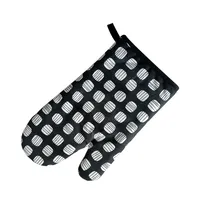 Microwave Oven Gloves Nordic Style Cotton Fabrics Printing Baking Insulation Gloves Heat Proof Mat Oven Gloves sku image 14
