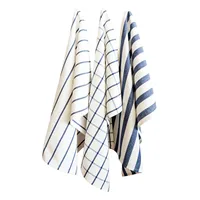 Mediterranean Blue Fabric Kitchen Napkin 100% Cotton Tea Towel Gourmet Background Fabric Tablecloth  Supply Tea Towel main image 3