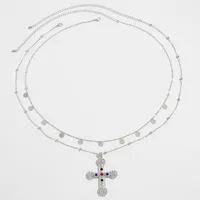 Ornament Inlaid Colorful Crystals Cross Bow Pendant Waist Chain Fashion Sexy Hot Girl Female Body Chains sku image 2