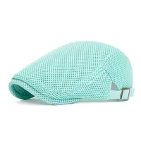Men's Basic Simple Style Solid Color Curved Eaves Beret Hat sku image 15