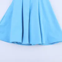Fashionable Sexy Backless Wave Wide Hem Dress Myst&Za Women's Summer New Arrival V-neck Sleeveless High Waist A-line Dress main image 3