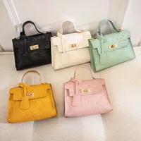 Women's Small Pu Leather Cartoon Cute Square Lock Clasp Crossbody Bag main image 1