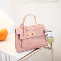 Women's Small Pu Leather Cartoon Cute Square Lock Clasp Crossbody Bag main image 4