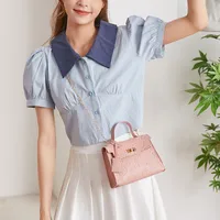 Women's Small Pu Leather Cartoon Cute Square Lock Clasp Crossbody Bag main image 2