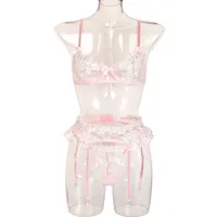 Nihaowholesale Wholesale New Fashion Embroidered Lace See-through Underwear main image 3