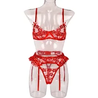 Nihaowholesale Wholesale New Fashion Embroidered Lace See-through Underwear main image 5