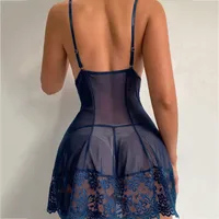 Flower Strap Deep V Sexy Spandex Lace Sexy Lingerie main image 2