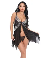 Women's Lady Sexy Solid Color Sexy Lingerie Sets Indoor Honeymoon Sexy Lingerie main image 1