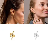 925 Sterling Silver Gem Geometric Earrings main image 2