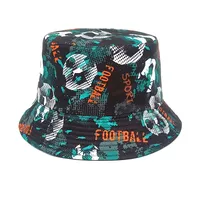 Unisex Retro Printing Printing Big Eaves Bucket Hat sku image 3