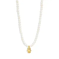 Simple Style Devil's Eye Sterling Silver Beaded Inlay Zircon Pendant Necklace sku image 4