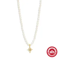 Simple Style Devil's Eye Sterling Silver Beaded Inlay Zircon Pendant Necklace main image 2