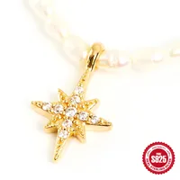 Simple Style Devil's Eye Sterling Silver Beaded Inlay Zircon Pendant Necklace main image 3