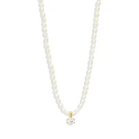 Simple Style Devil's Eye Sterling Silver Beaded Inlay Zircon Pendant Necklace sku image 6