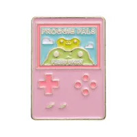 Cartoon Style Cute Animal Cartoon Frog Alloy Stamping Stoving Varnish Plating Unisex Cartoon Pinback Badge Brooches Collar Pin sku image 108
