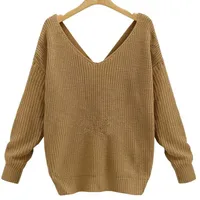 Women's Long Sleeve Sweaters & Cardigans Casual Elegant Solid Color main image 7