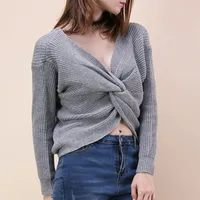 Women's Long Sleeve Sweaters & Cardigans Casual Elegant Solid Color main image 9