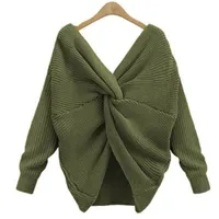 Women's Long Sleeve Sweaters & Cardigans Casual Elegant Solid Color main image 3