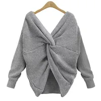 Women's Long Sleeve Sweaters & Cardigans Casual Elegant Solid Color main image 5