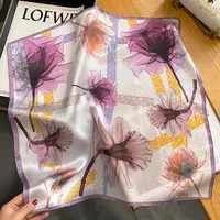 Women's Elegant Flower  Silk Silk Scarves main image 3