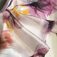 Women's Elegant Flower  Silk Silk Scarves main image 4