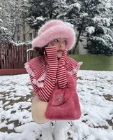 Women's Sweet Solid Color Big Eaves Bucket Hat main image 2