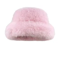 Women's Sweet Solid Color Big Eaves Bucket Hat main image 4
