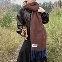 Women's Basic Simple Style Color Block Gradient Color Polyester Scarf main image 2