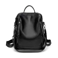 Waterproof Anti-theft Solid Color Casual Daily Street Women's Backpack main image 4